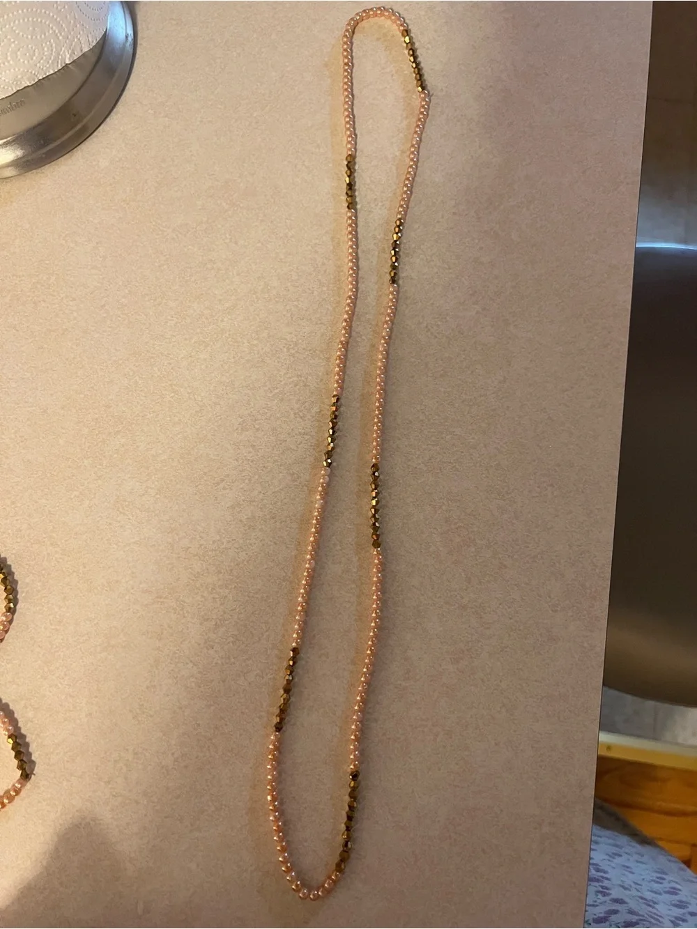 Beige Gold Layer Waist Beads | Handmade Boho Beach Body Chain